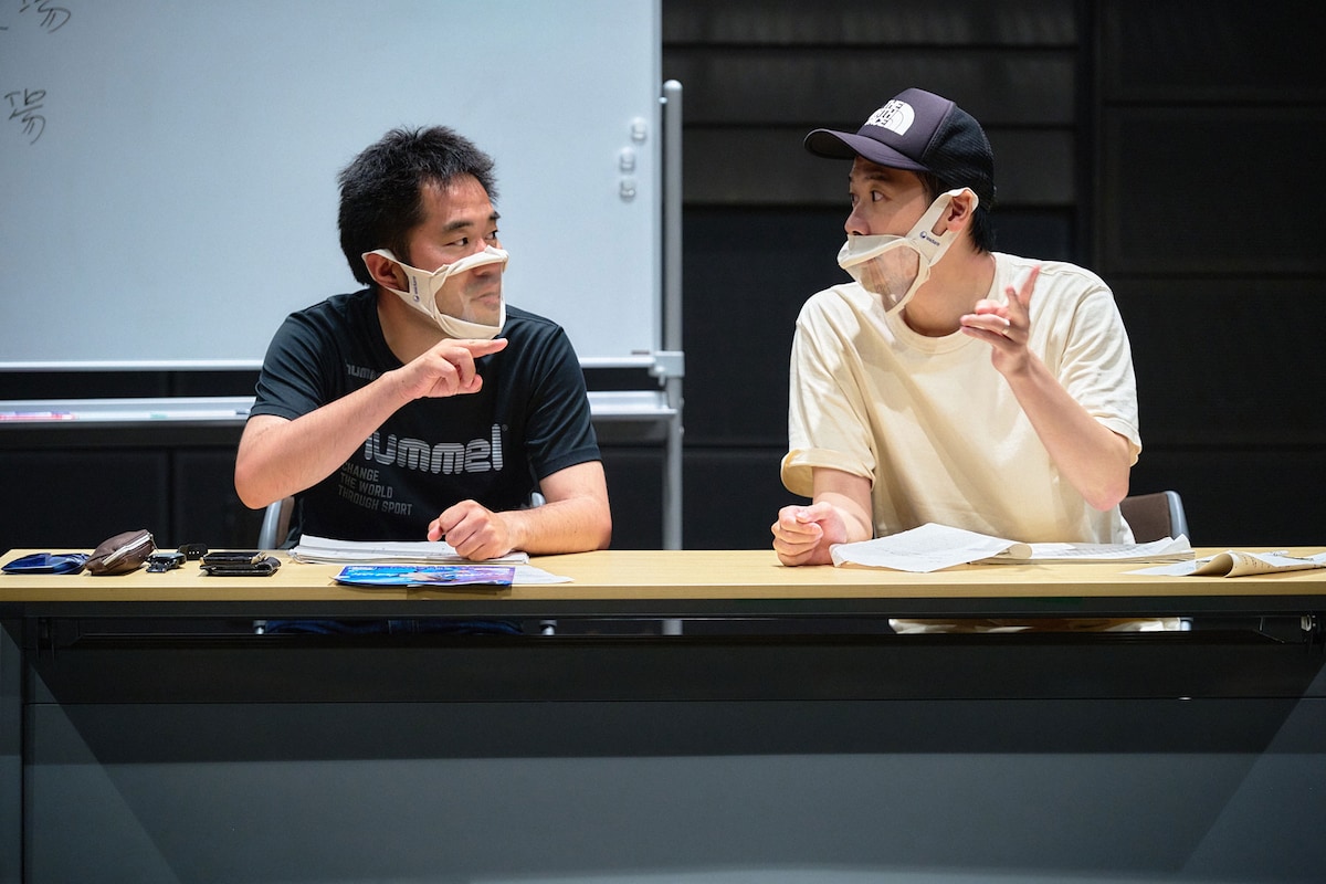 手話裁判劇「テロ」稽古の様子。（撮影：北川啓太）