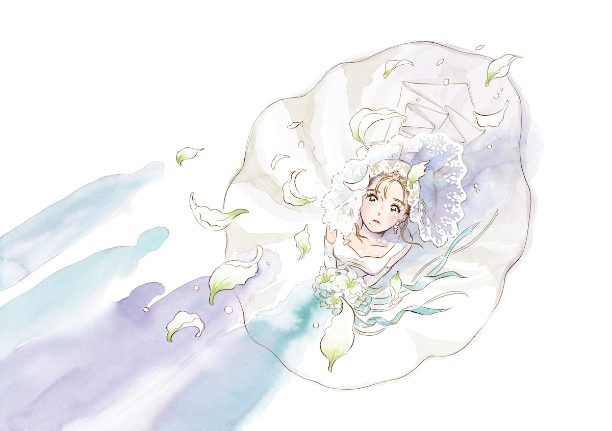 「くらやみガールズトーク」1巻のカバーイラスト。