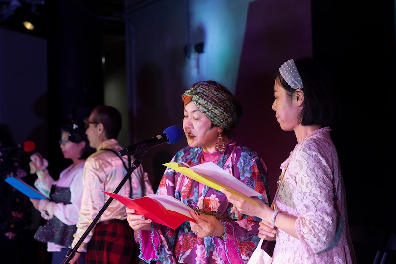 精神障害を考える演劇ワークショップ・プロジェクト「IKIZAMAミュージックでぃなーしょー」より。