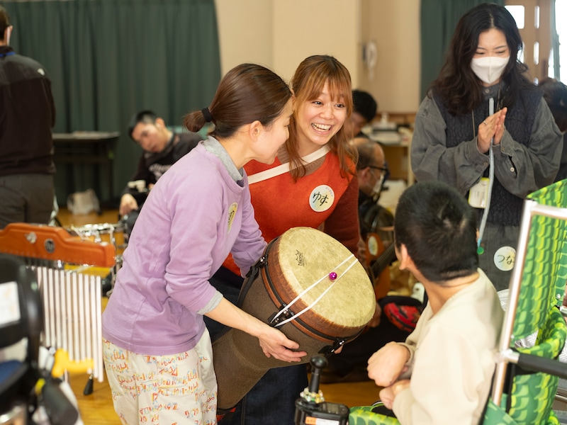 ソーレ平塚で行われたワークショップの様子。（撮影：加藤甫）