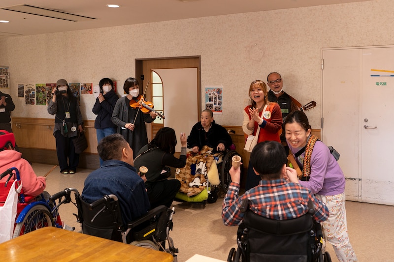 ソーレ平塚で行われたワークショップの様子。（撮影：加藤甫）