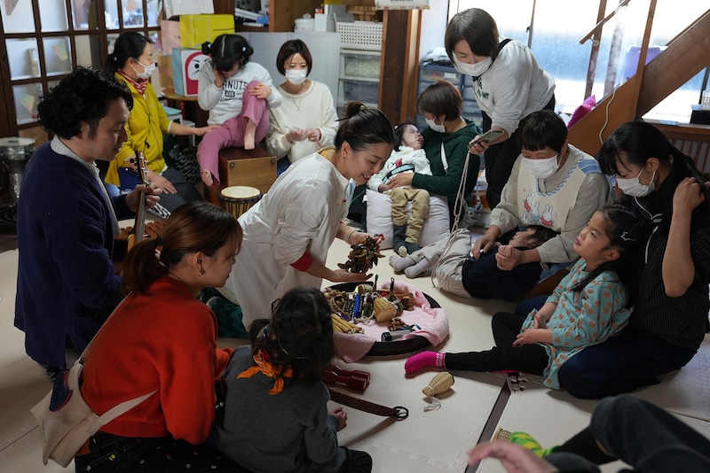 多機能型事業所LEOで行われたワークショップの様子。