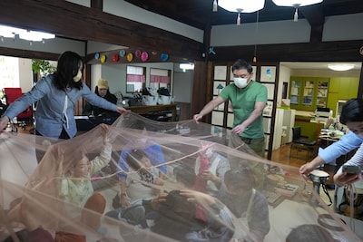 多機能型事業所LEOで行われたワークショップの様子。