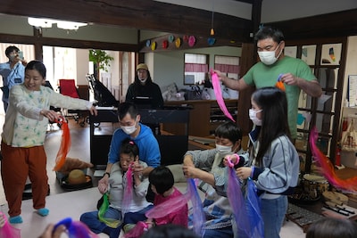 多機能型事業所LEOで行われたワークショップの様子。