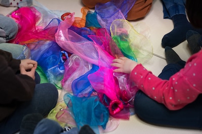 多機能型事業所LEOで行われたワークショップの様子。