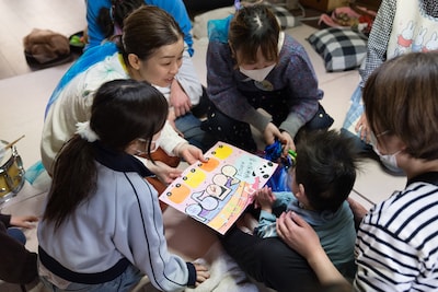 多機能型事業所LEOで行われたワークショップの様子。