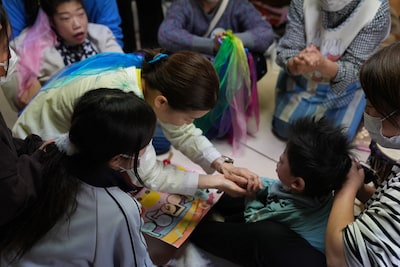 多機能型事業所LEOで行われたワークショップの様子。