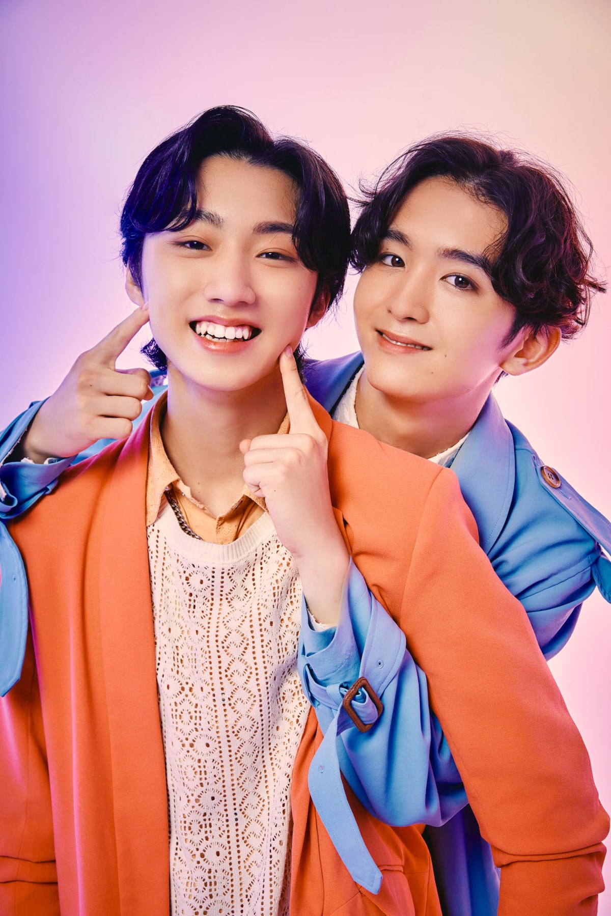 左から森田璃空、高岡ミロ。