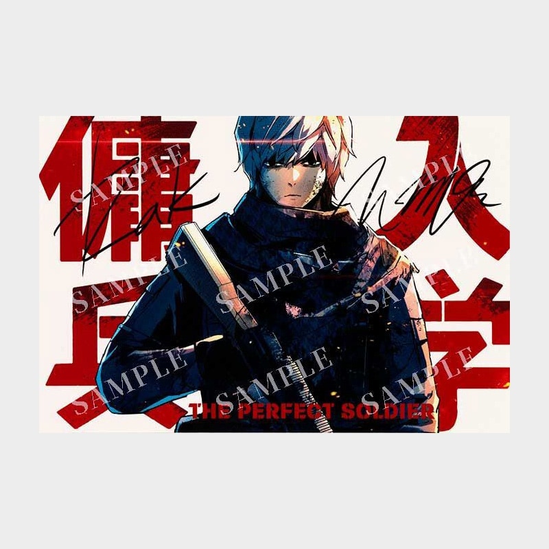 YCとrakhyunによるサインプリント入り“サンクスポストカード”。