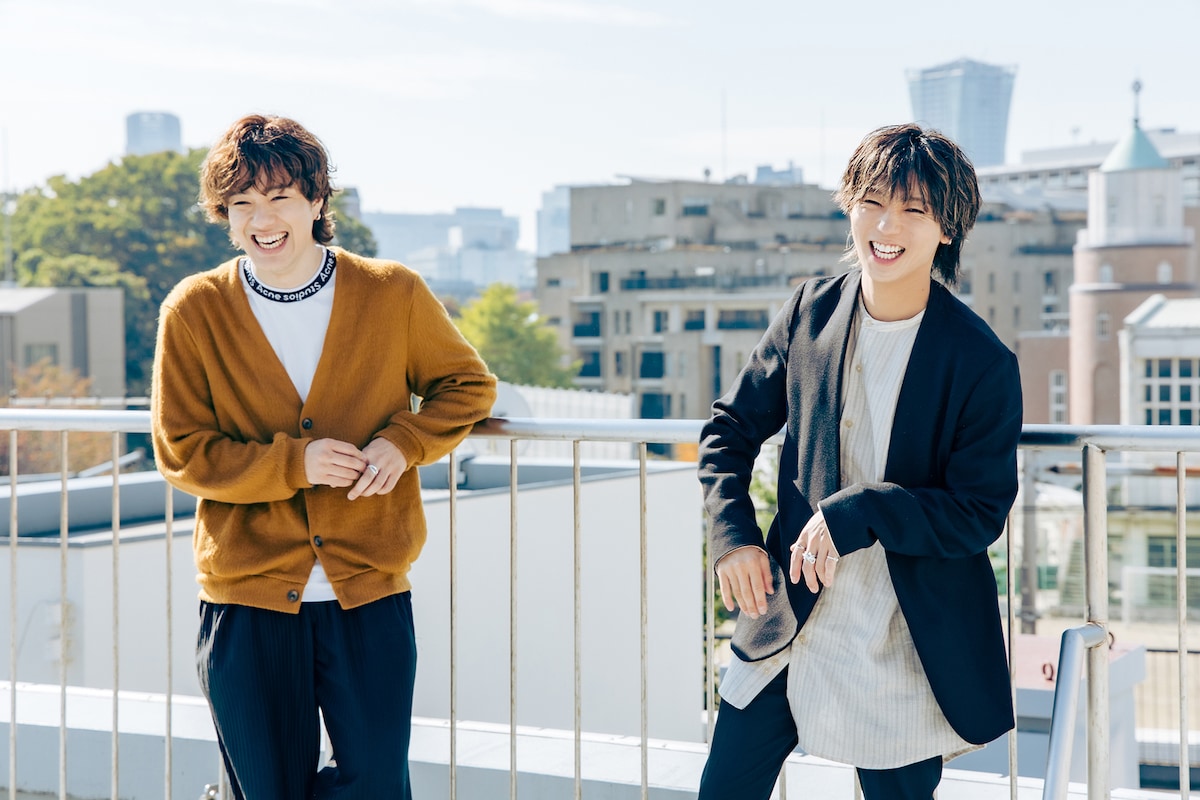 左から真田佑馬（G / 7ORDER）、安井謙太郎（Vo / 7ORDER）。