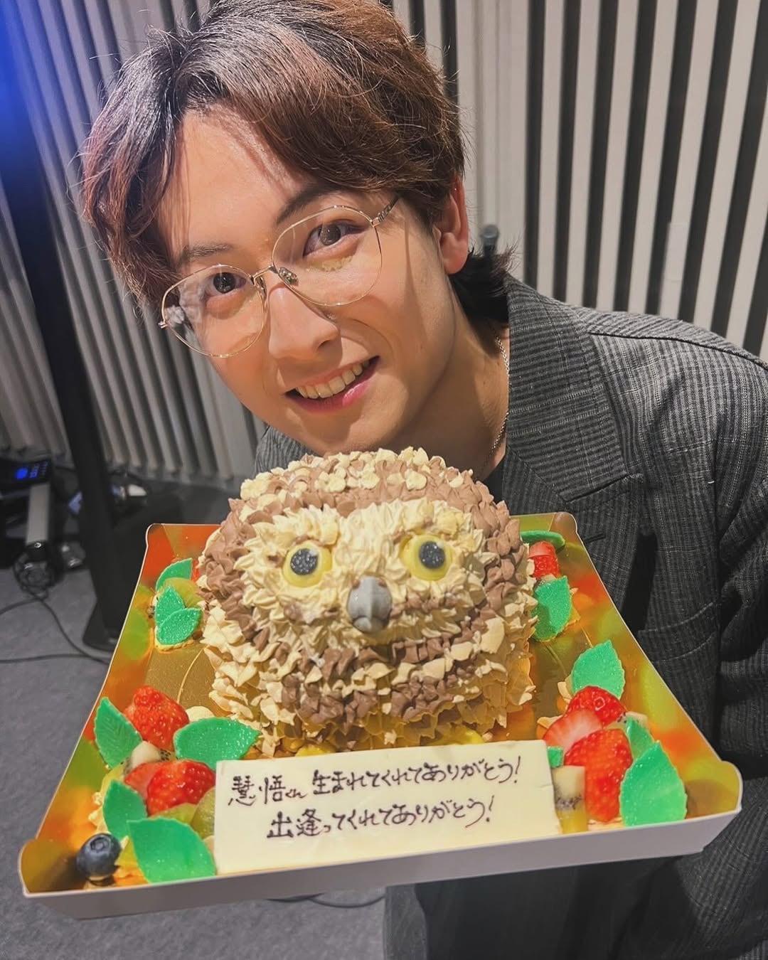 萩谷慧悟のバースデーケーキ。