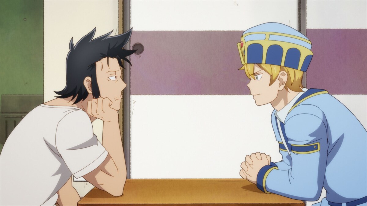 TVアニメ「Lv1魔王とワンルーム勇者」第3話より。