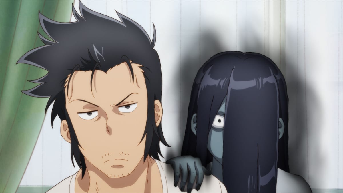 TVアニメ「Lv1魔王とワンルーム勇者」第3話より。