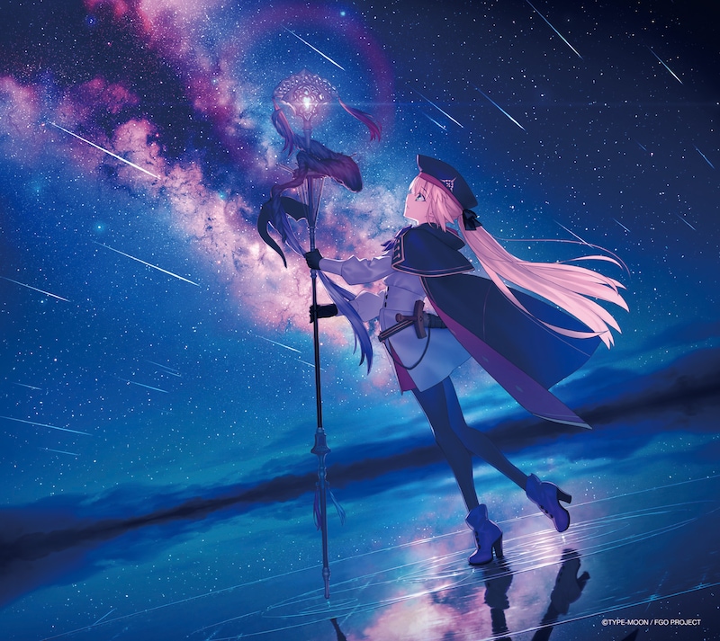 坂本真綾「『Fate/Grand Order』主題歌ベストアルバム 余韻」初回限定盤の三方背スリーブケース裏面イラスト