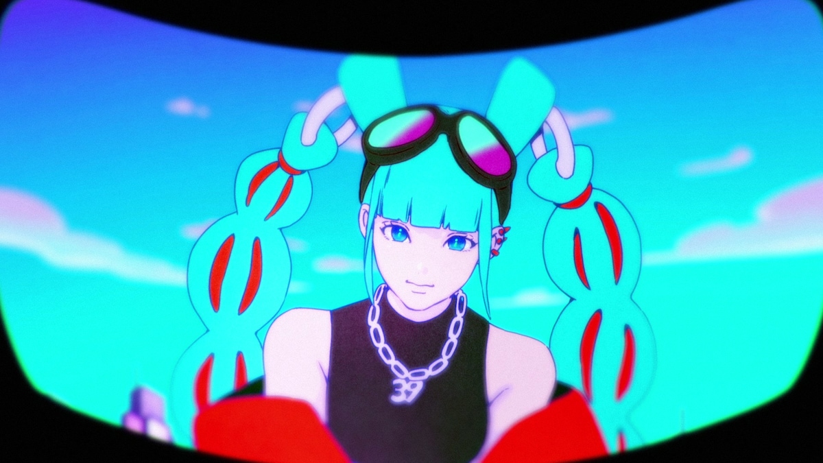 初音ミク「HERO」MVのワンシーン。