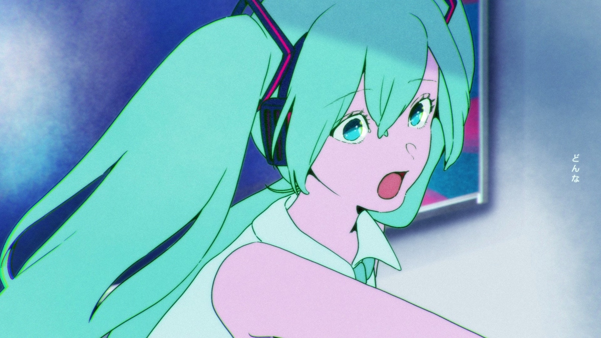 初音ミク「HERO」MVのワンシーン。