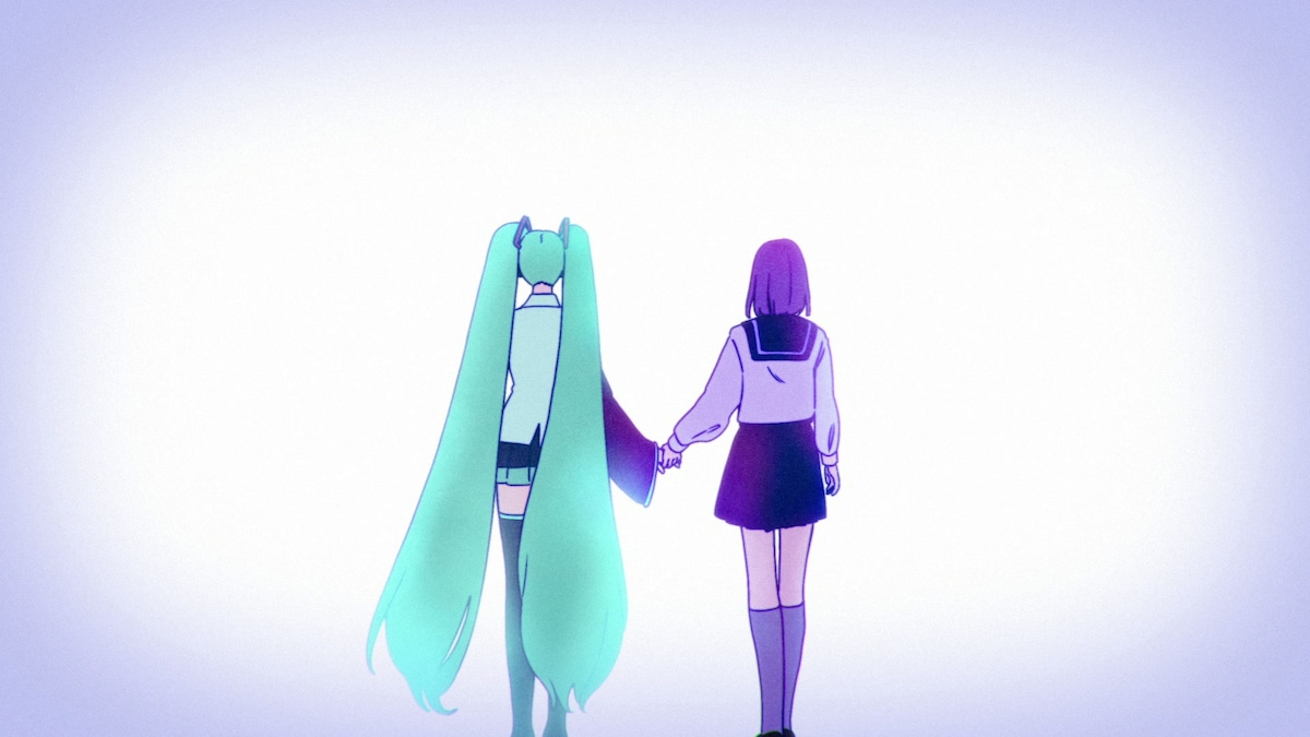 初音ミク「HERO」MVのワンシーン。
