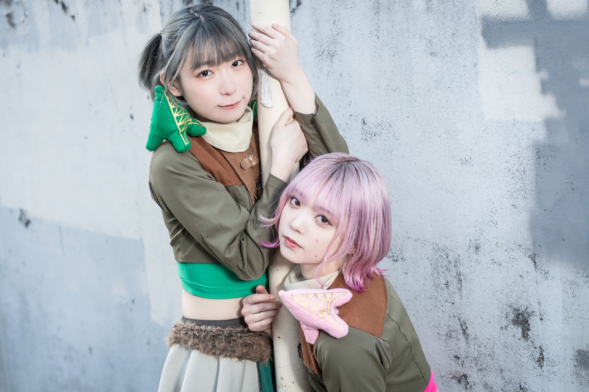 左からハナエモンスター、ミユキエンジェル。