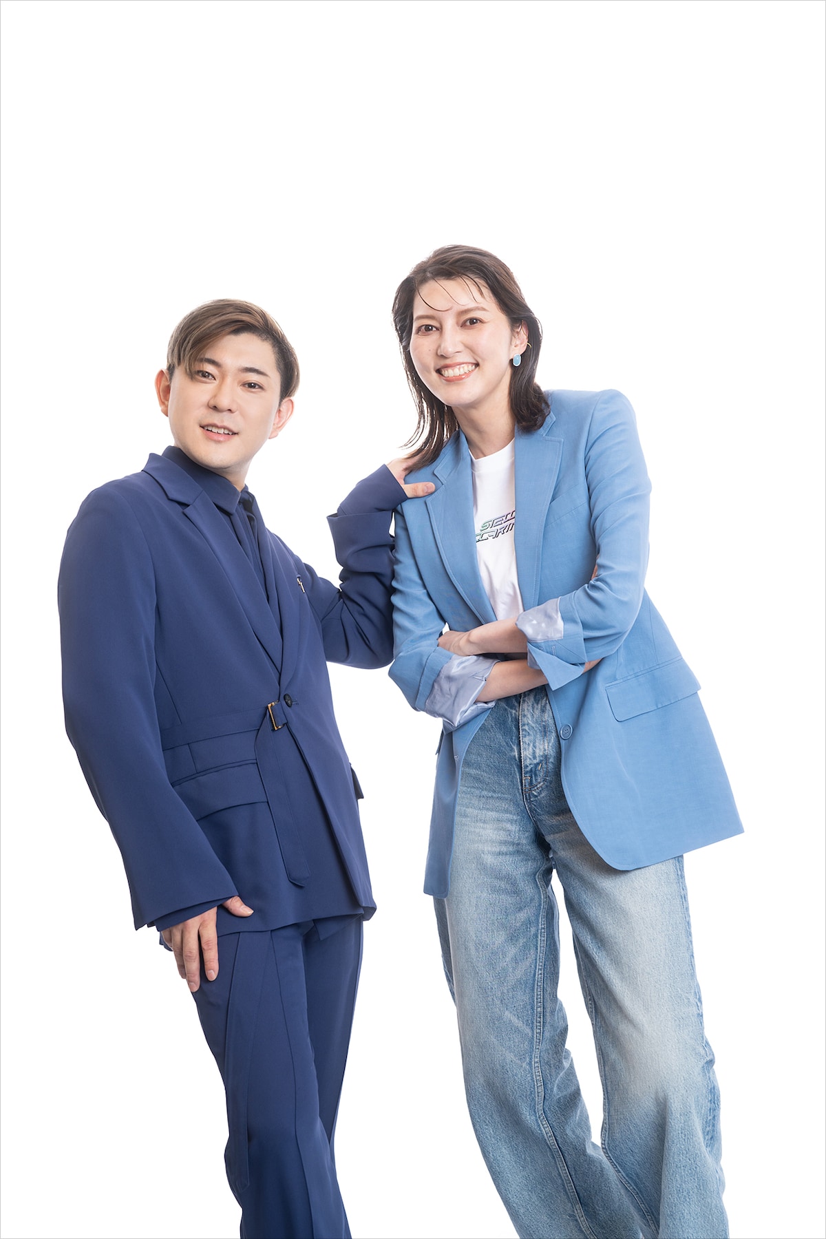 左から野口幸作、朝夏まなと。