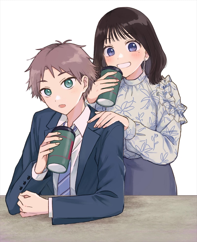 「ふたりの距離の10年後」カラーカット ©︎小日向麦／芳文社