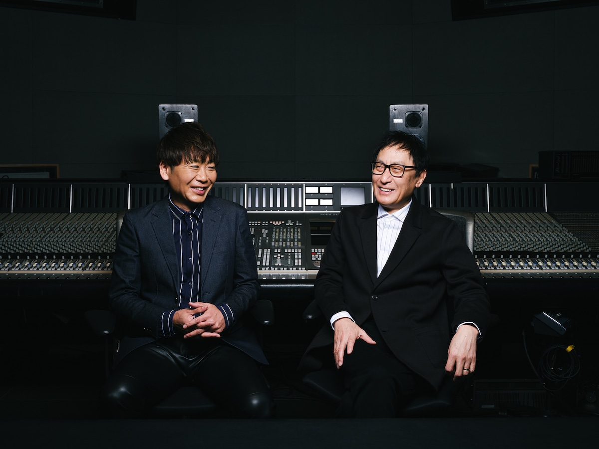 左からマシコタツロウ、武部聡志。