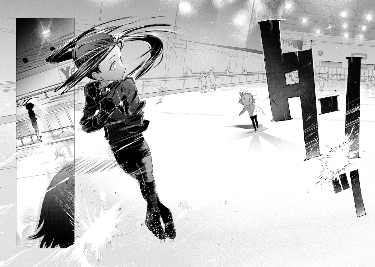 「メダリスト」1巻より、光のジャンプシーン。