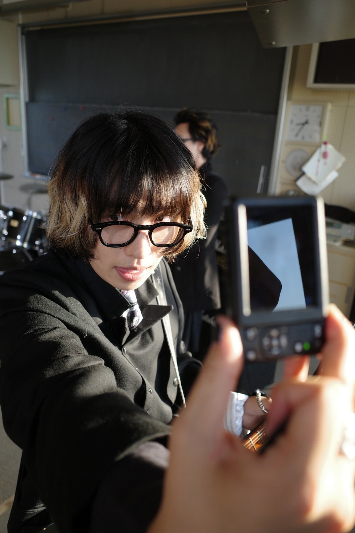 「禁断少女10」MVの撮影風景。