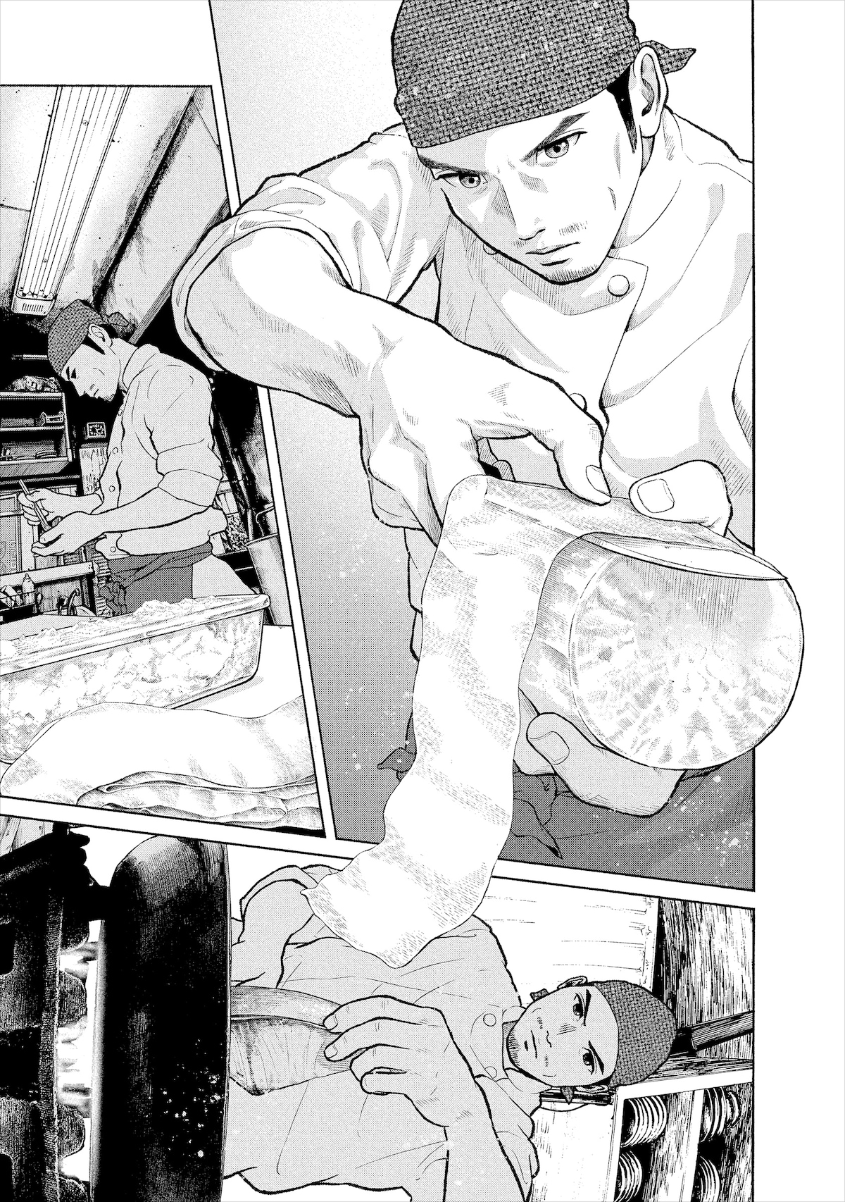 第6話より、ぶり大根の調理シーン。