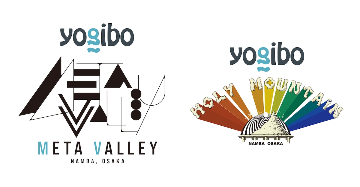 Yogibo META VALLEY / Yogibo HOLY MOUNTAINのロゴ。