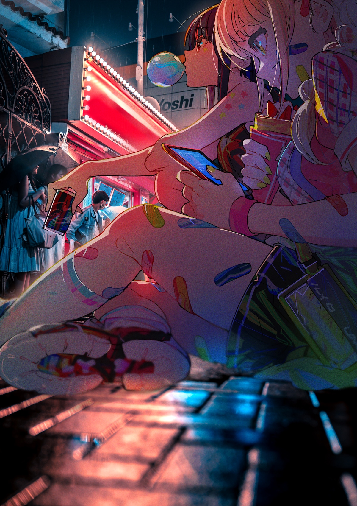 「ILY GIRL」展示作品より「TOKYO GIRL - HANG OUT」。