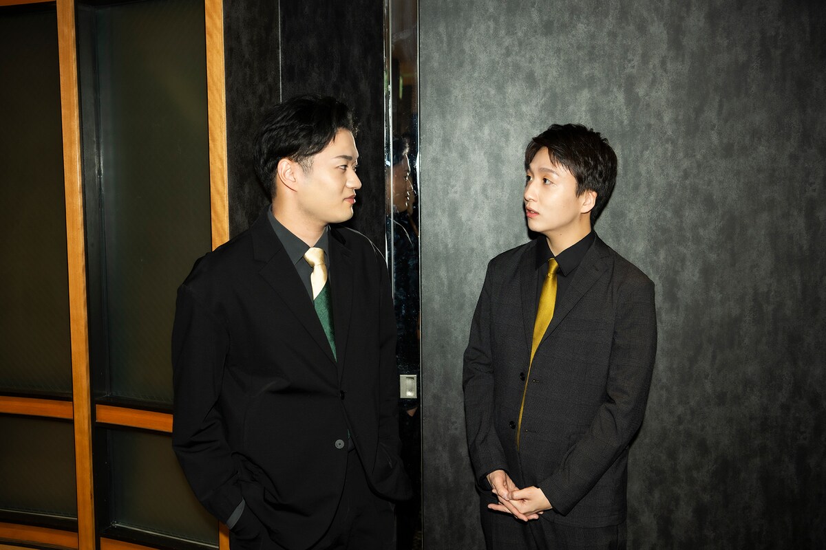 左から中村福之助、中村米吉。