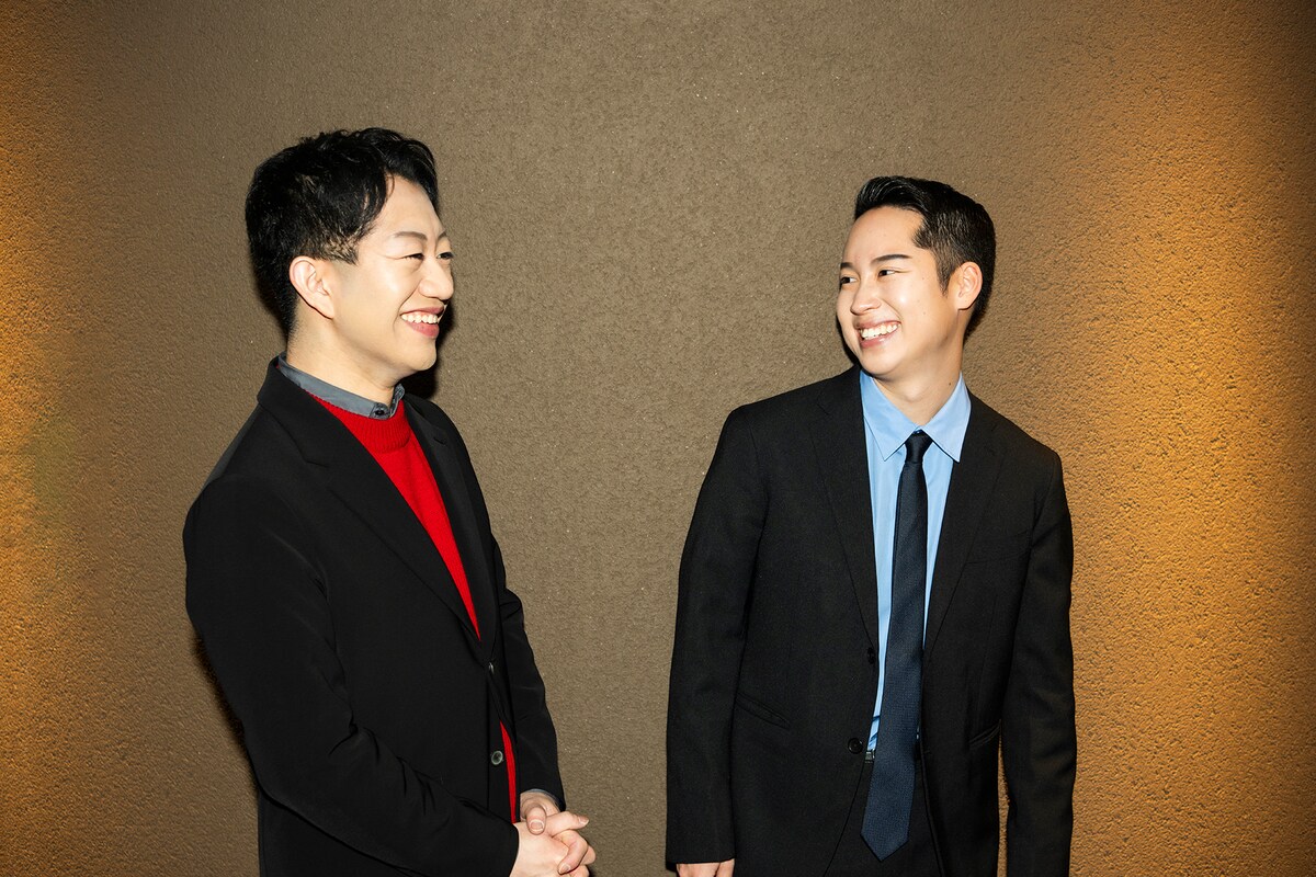 左から中村壱太郎、中村虎之介。