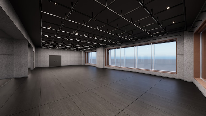 スタジオのイメージパース。※パースは完成予想図につき実際とは異なる可能性がございます