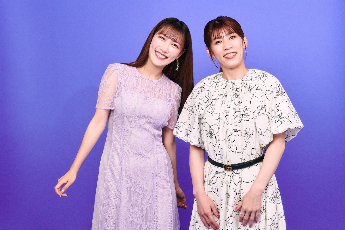 左から高城れに、吉田沙保里。