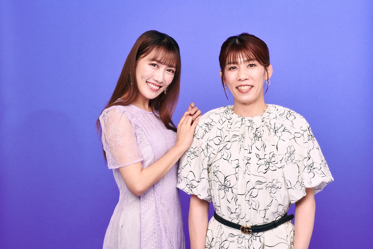 左から高城れに、吉田沙保里。