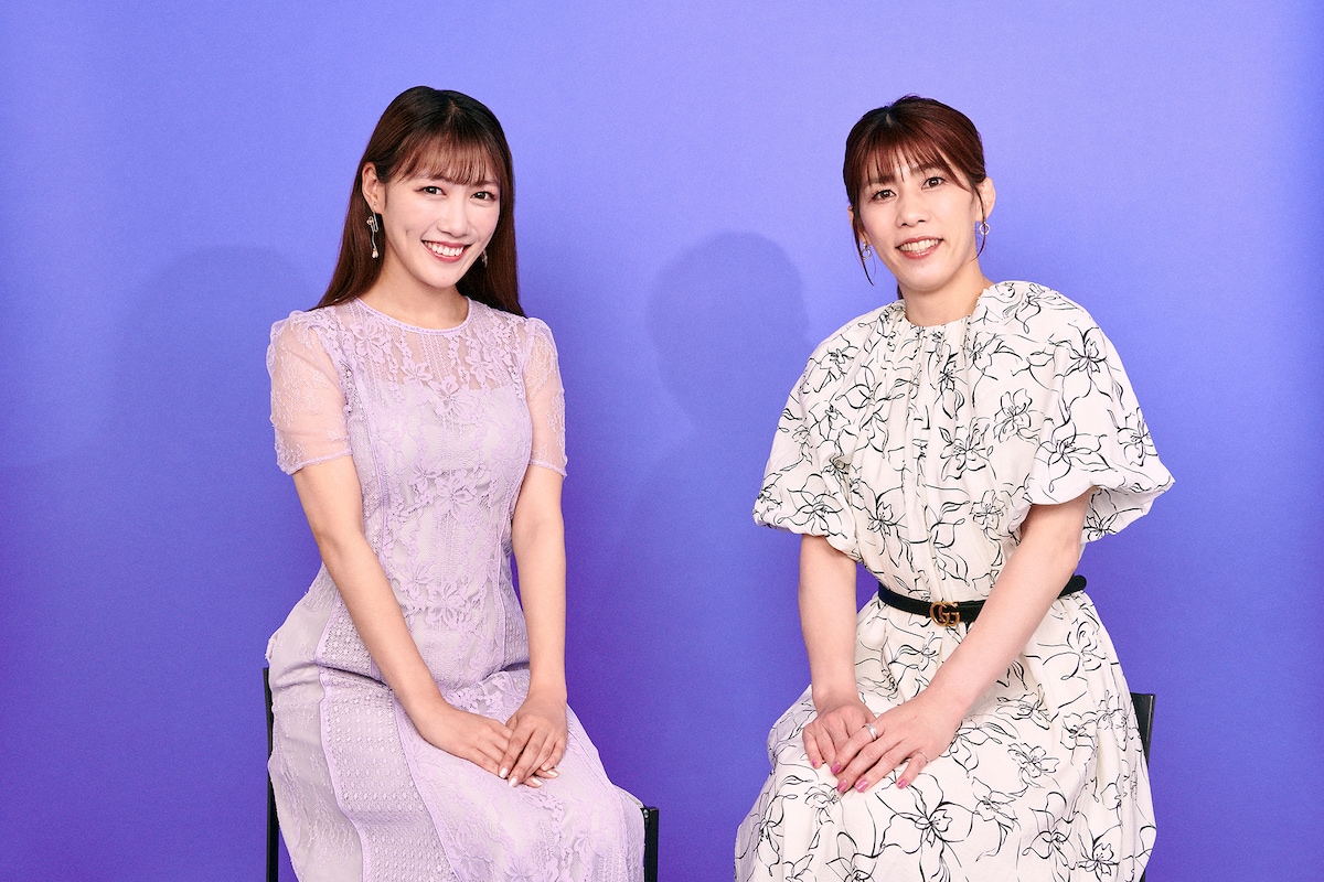 左から高城れに、吉田沙保里。