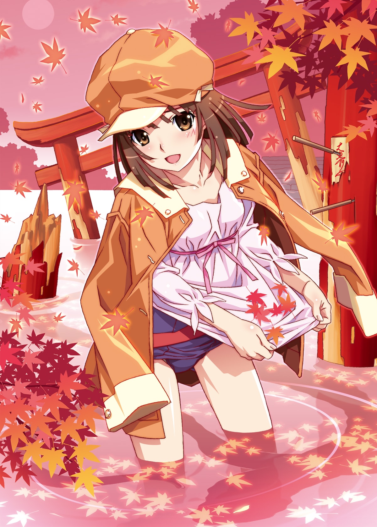 ヒロインの1人である千石撫子。「恋愛サーキュレーション」は彼女にスポットを当てたエピソード「なでこスネイク」のオープニングテーマ。