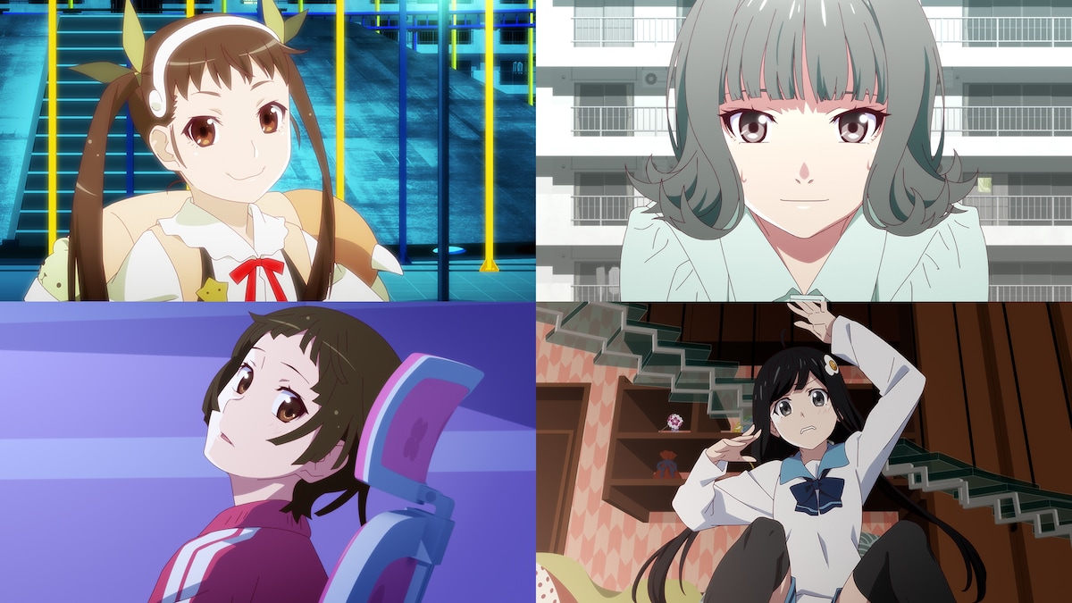 アニメ「〈物語〉シリーズ オフ&モンスターシーズン」に登場するヒロインたち。