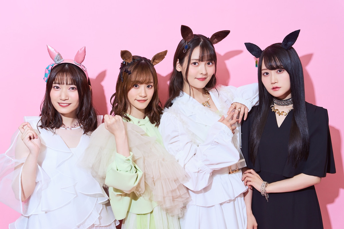 左から福嶋晴菜、藤本侑里、上坂すみれ、小倉唯。