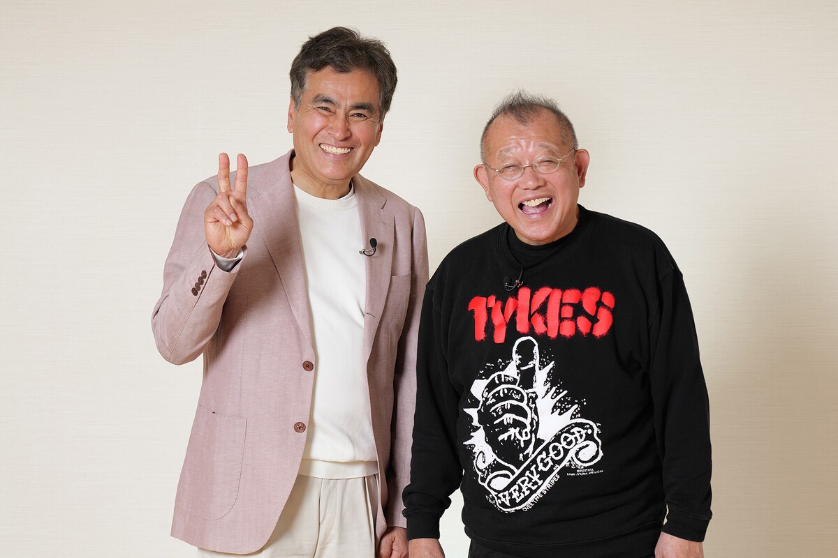 左から石原良純、笑福亭鶴瓶。