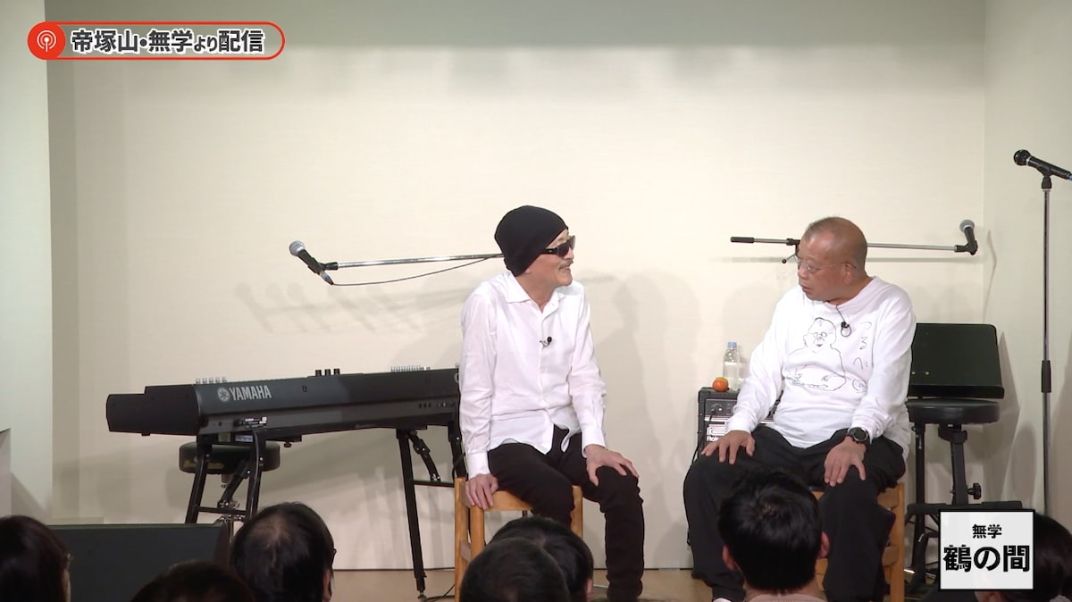 左から上田正樹、笑福亭鶴瓶。