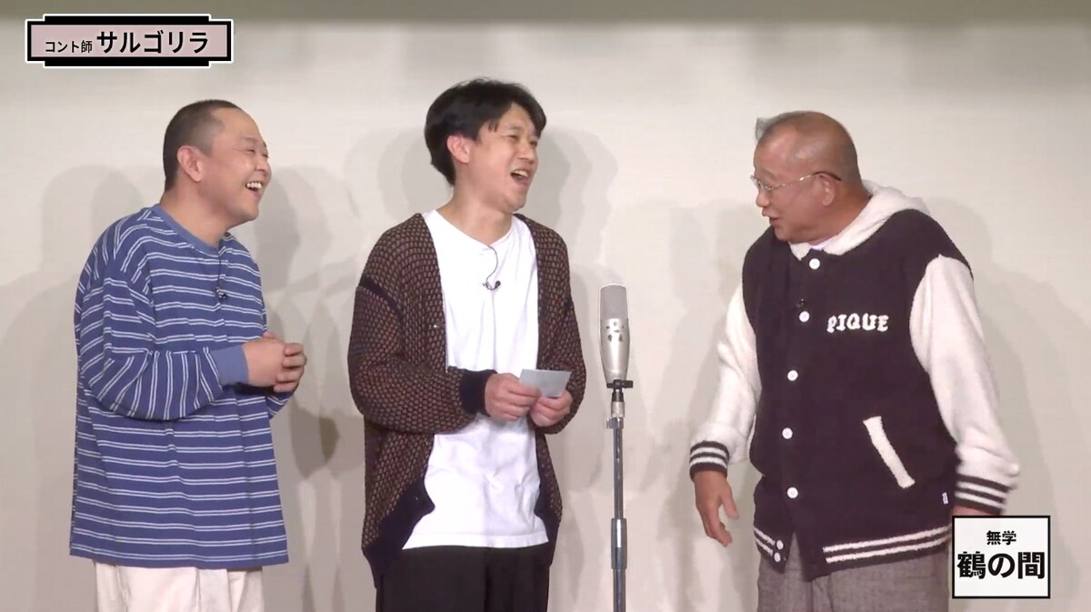 笑福亭鶴瓶とサルゴリラ。