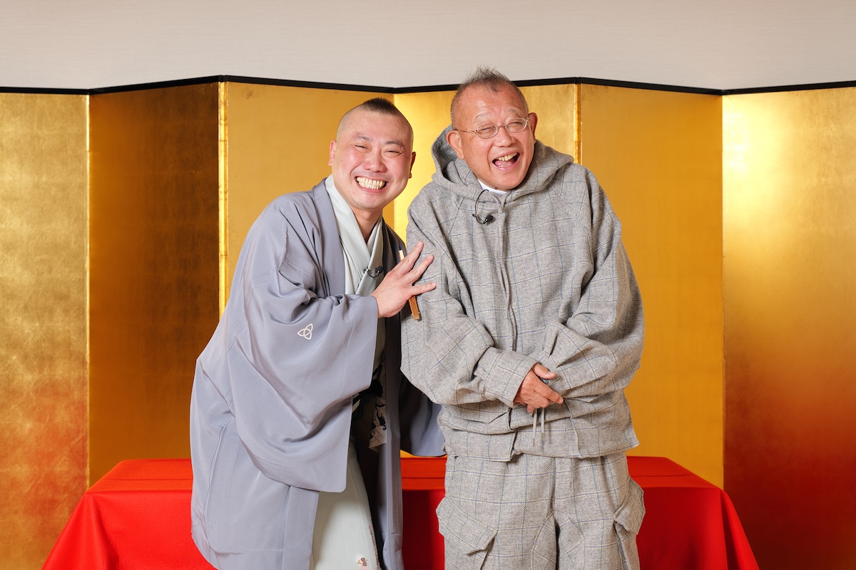 左から桂宮治、笑福亭鶴瓶。