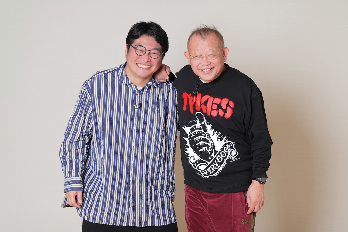 左から松尾諭、笑福亭鶴瓶。