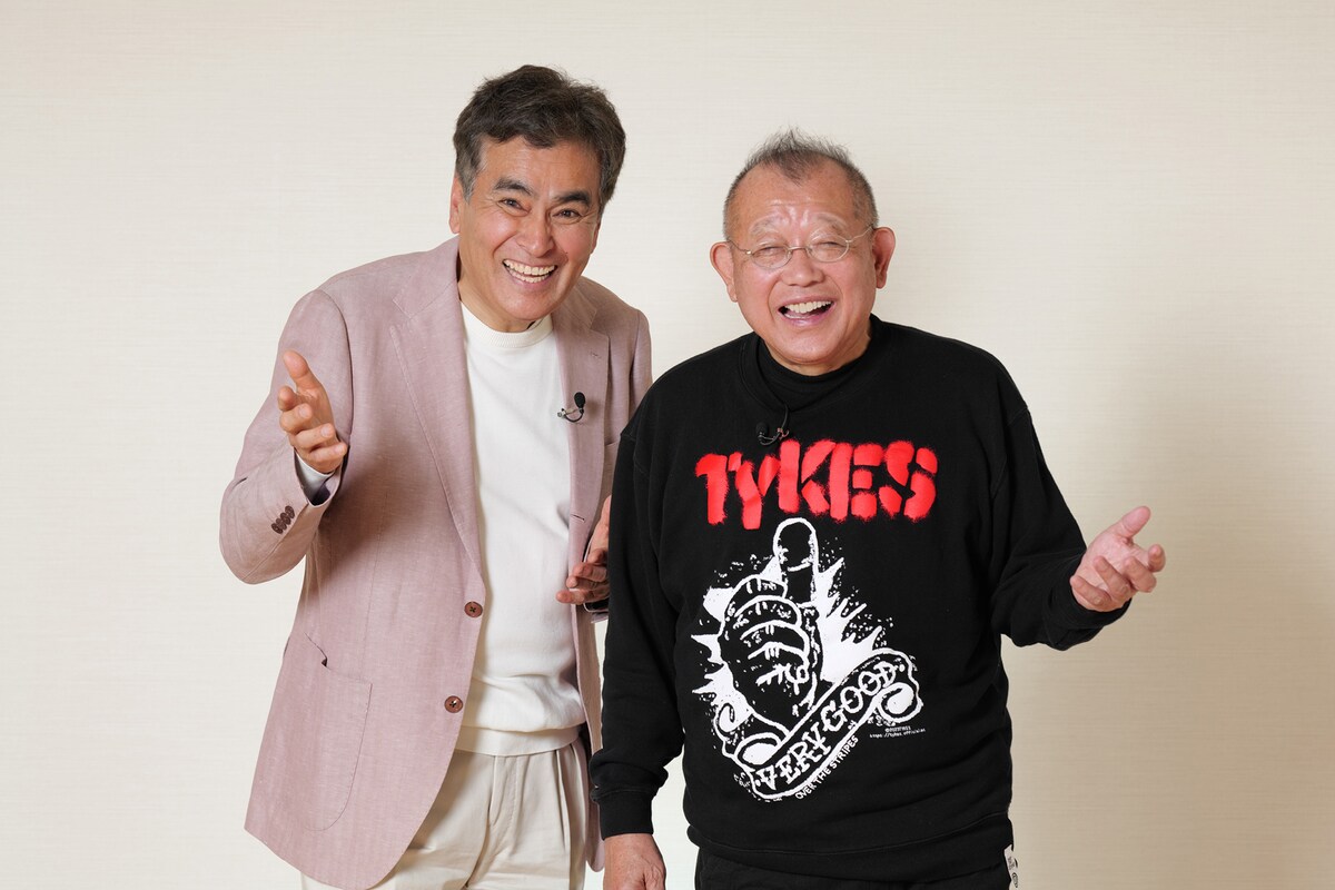 左から石原良純、笑福亭鶴瓶。