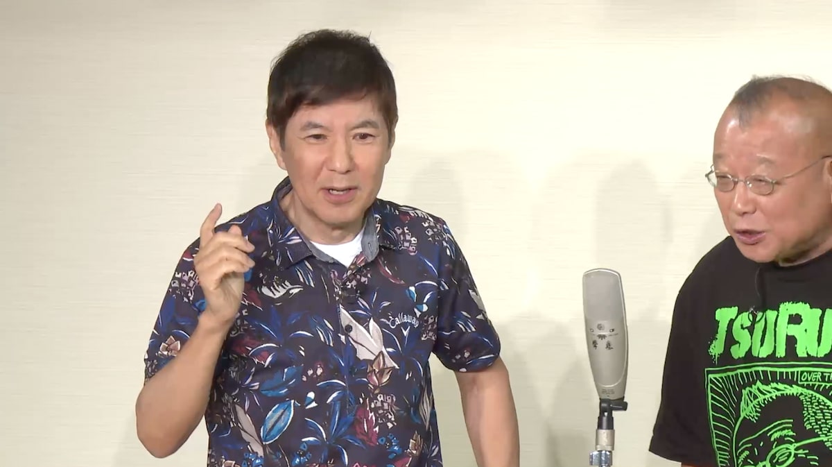 左から関根勤、笑福亭鶴瓶。