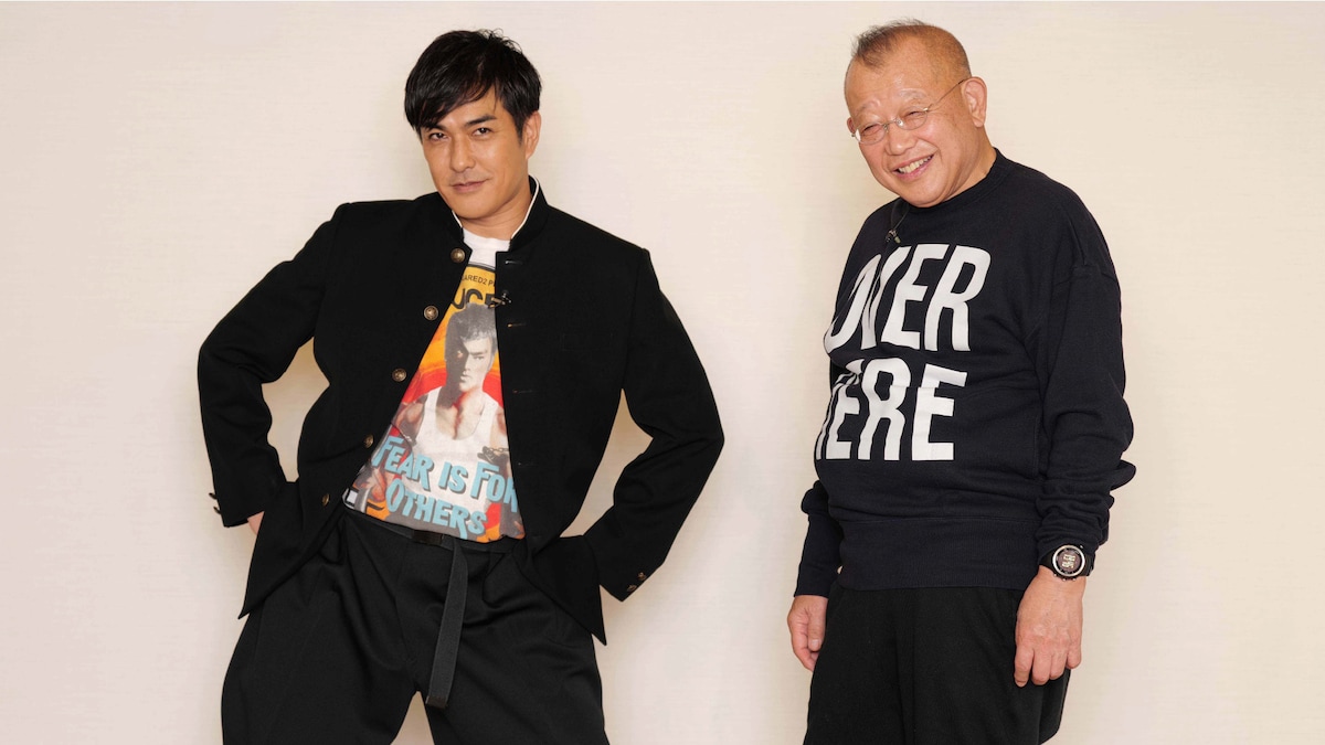 左から北村一輝、笑福亭鶴瓶。