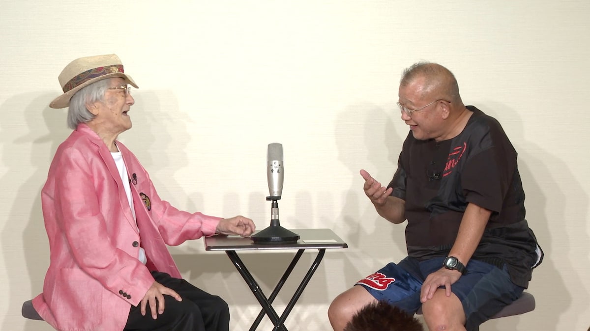 左から浜村淳、笑福亭鶴瓶。