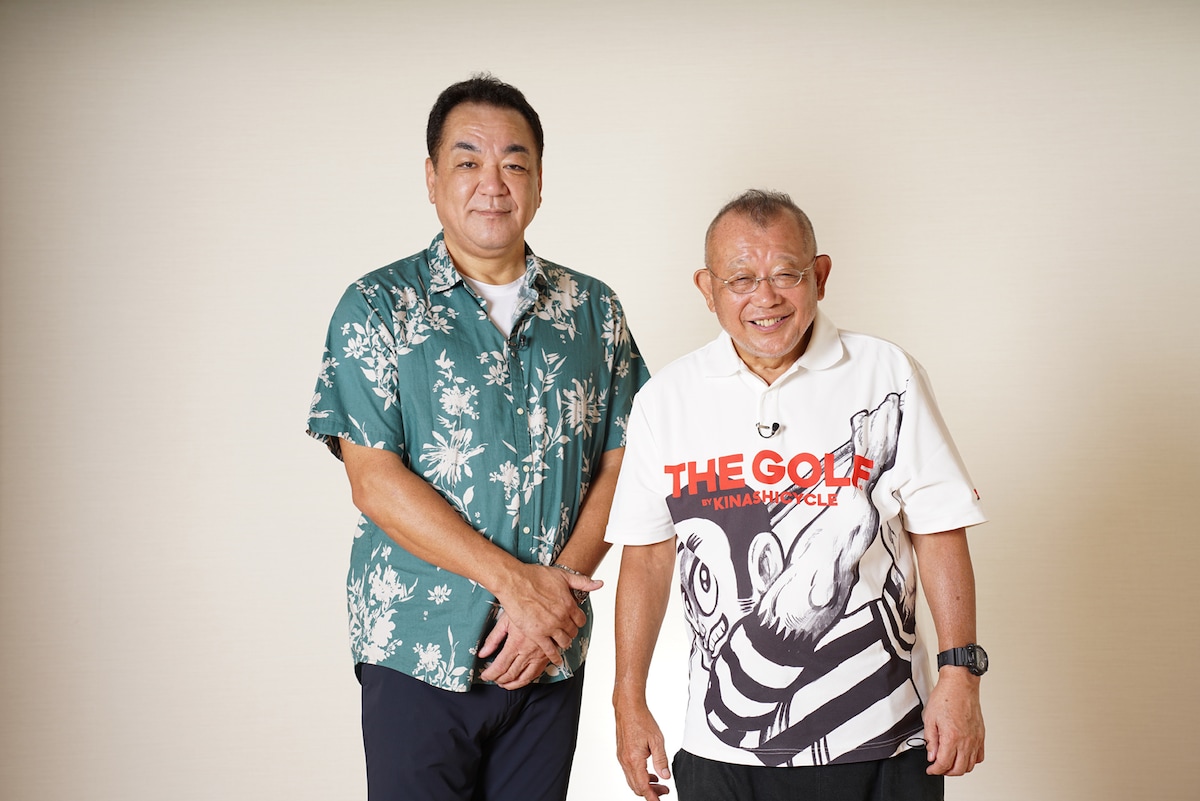 左から槙原寛己、笑福亭鶴瓶。