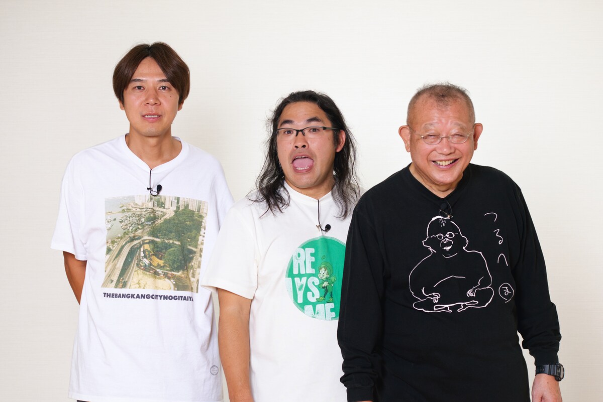 笑福亭鶴瓶とロッチ。